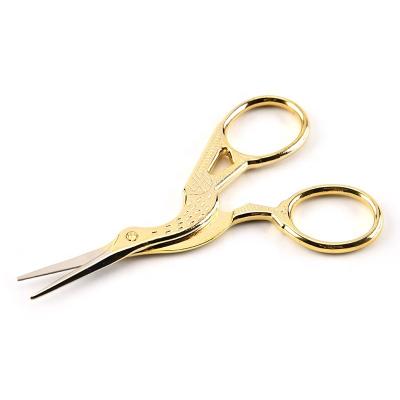 China New Design Crane Shape Stainless Steel Scissors Eyebrow Scissors Beauty Shear Scissors for sale