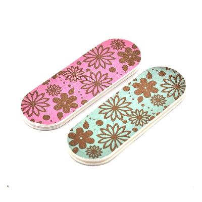 China Hot Sponge Amazon Seller Color Nail Art Care Min Sponge Double Sided Nail File for sale