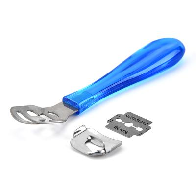 China Hot Selling Personal Care Pedicure Peeling Tools Stainless Steel Multifunctional Foot Scraper Dead Skin Knife for sale