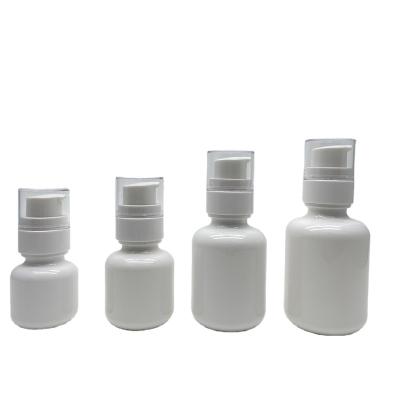 China Function Stock Available 30g 50g 40ml 60ml 80ml 100ml 120ml 150ml PET round amber plastic srary pump for empty bottle for sale