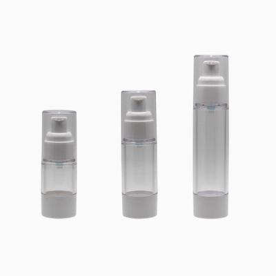 China Cosmetic Factory selling 15ml 30ml 50ml cylinder airless mist spray bottle with lotion pressing pump for skin care serum for sale