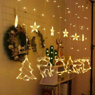 China String Light Latest Fashion Christmas String Light Battery Window Curtain String Led Decorative Light Hanging Light for sale