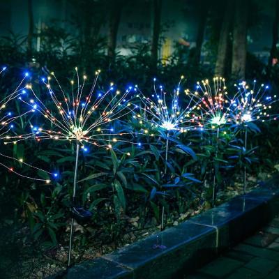 China Garden LED Firework Lights Solar Garden Lights Fairy Lights Walkway Patio Lawn Backyard for sale