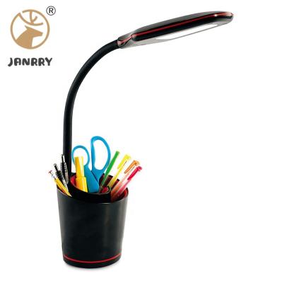 China Modern Touch Switch Desk Lamp with Separable Pen Holder Swirl USB Rechargeable Reading Lamp for sale