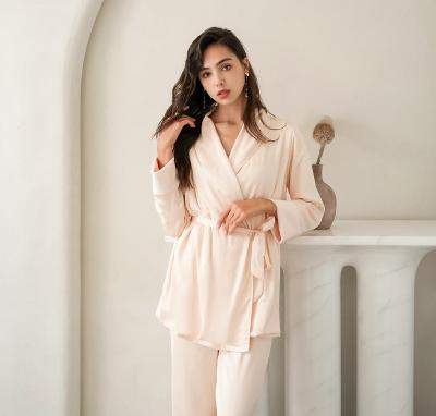 China Island Velvet Household Suit Autumn and Winter Velvet Pajamas Women's Thermal Two-piece Pajamas for sale