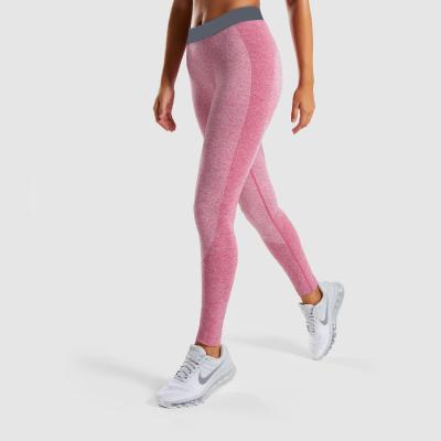 China Customized Breathable High Elastic Yoga Pants Low Waist Yoga Fitness Pants Women Seamless Gaiters for sale