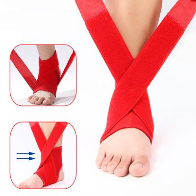 China Adjustable Elastic Basketball Sports Ankle Support Sweat Breathable Compression Sleeve Elastic Ankle Brace for sale