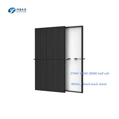 China PID Heavy Duty SUNFUTURE Longi Perc Cell 380W Factory Price All Black Trina Solar Panel Europe Market for sale