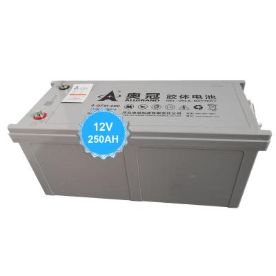 China Maintenance Free All 12v 250ah Gel Battery 12v 250ah Long Life Big Quality Deep Cycle 250ah Gel Battery for sale