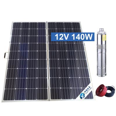 China SUNFUTURE 140W portable solar water pump submersible solar panel with water pump solar panel for home for sale