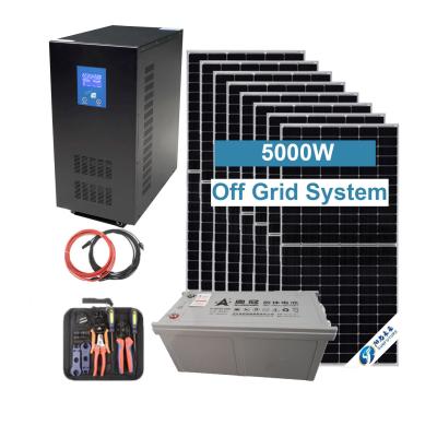 China SUNFUTURE 5Kw Home Solar Set Solar Power System Off Grid Solar Portable Generator for sale