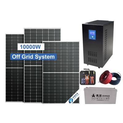 China SUNFUTURE Home Wholesale 10Kw Off Grid Solar Inverter Ja Solar System Complete Home Kit for sale