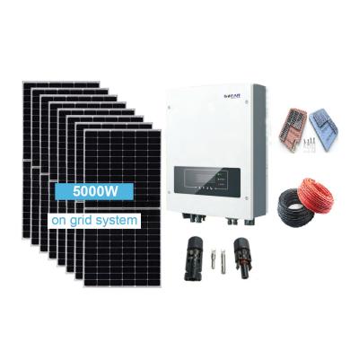 China SUNFUTURE Energy Saving Cheap Price LG Solar Panel 5Kw Solor Panel Solar Power Systems For Home for sale