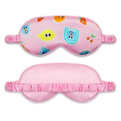 China Custom Digital Anti-Puffiness Printing Silk Travel Sleeping Eye Mask Wholesale for sale