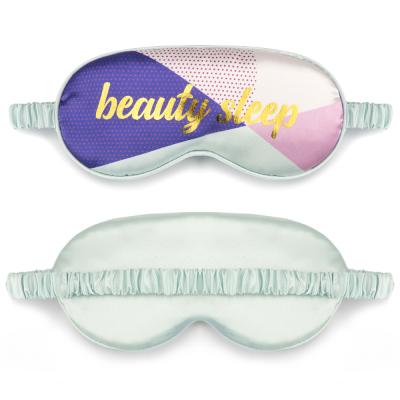 China Wholesale Custom Anti-puffiness eye mask sleep silk eye mask with screen printing logo satin eye mask for sleep for sale