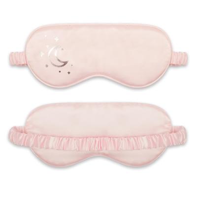 China Custom Wholesale Anti-Puffiness Satin Eye Mask Sleeping Eye Mask With Screen Printing Eye Mask For Sleeping for sale