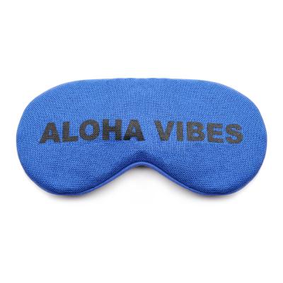 China Custom Wholesale Anti-Puffiness Sleeping Eye Mask Cotton Sleep Mask With Screen Printing Cotton Sleep Mask for sale