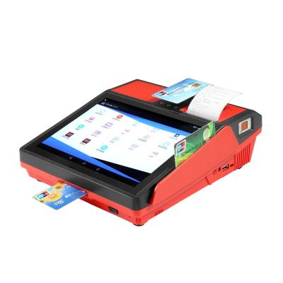 China 9.7 Inch Android POS Terminal With Laser Barcode Reader Printer NFC/RFID/UHF Fingerprint 1GB for sale