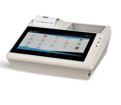 China Latest Small Tablet 7' Android All-in-One POS System With Printer Scanner NFC/RFID/PSAM Card 1GB for sale