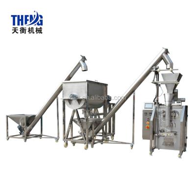 China Powder Food Seasoning Powder Additive Powder Mixer, Filler, Bagping Packing Machine Line for sale