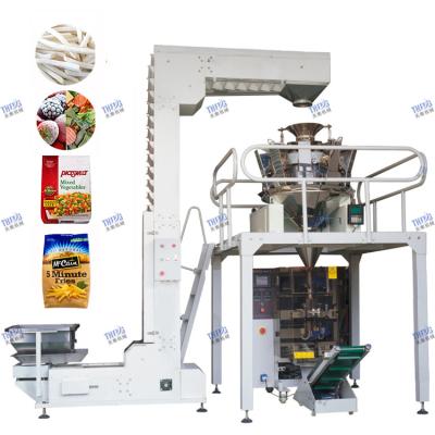 China Automatic Weigher Packaging Candy Sugar Beverage VFFS 10/12/14 Heads Filling And Sealing Machine for sale