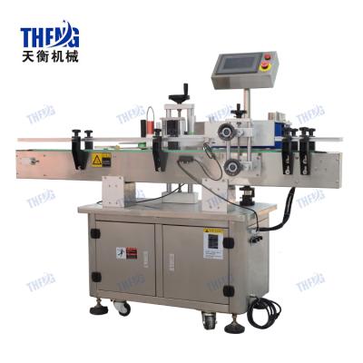 China Beverage Factory Price Manufacturer Supplier Label Sewing Round Labeling Machine For Square Flat Bottle for sale