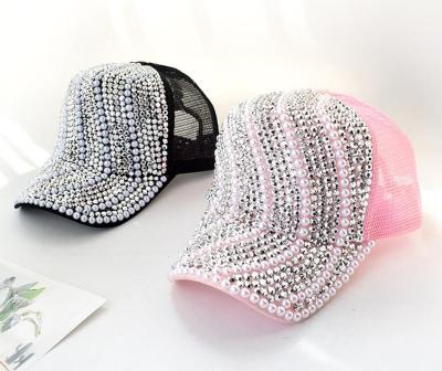 China Europe Woman Casual Hats Buying Custom Stone Accept Crystal Sports Hats for sale