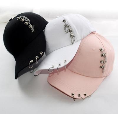 China Europe Decoration Cotton Baseball Hat Chain Custom Colors Cotton Baseball Cap for sale