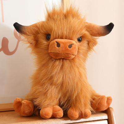 China DIY Customer Design Customer Design Long Fur Stuffed Animal Toy Custom Cartoon Yaks Long Fur Stuffed Animal Toy for sale