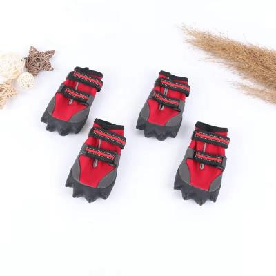 China Sustainable Chinese Dog Shoes Boots Traction Insulation Paw Wear For Dogs for sale