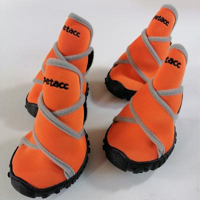 China Durable Waterproof Neoprene Dog Boots Comfortable Pet Shoes Waterproof Dog Boots for sale