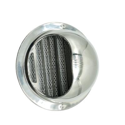 China Modern Water Proof 150mm Stainless Steel 201 Air Vent Bracket With Dense Insect Net for sale