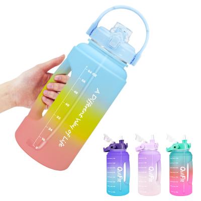 China Sustainable 64oz Half Gallon BPA Free Water Bottle With Leakproof Handle Hydration For Outdoor Fitness Gym Sports for sale