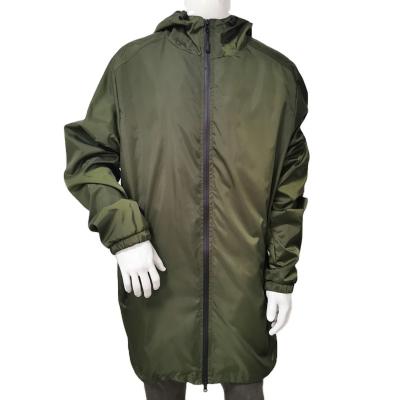 China High Quality Anti-wrinkle Military Waterproof Jacket Raincoat Long Cars Coat With Hood for sale