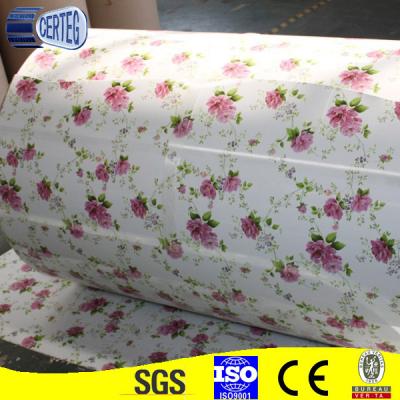 China Blume design/PPGI strich galvanisiertes Stahlbeschichtetes Stahlblech der spule Farbe in der Spule vor zu verkaufen