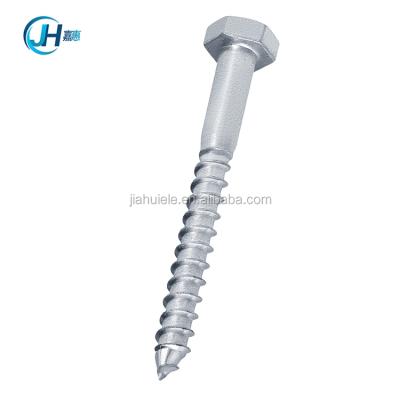 China Flat Chinese Wholesale Suppliers Hex Galvanized Stainless Steel Head Lag Screw for sale