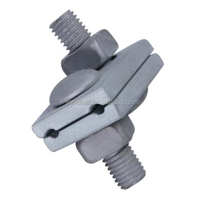 China Dead End Hardware Hardware Carriage Straight Clamp Overhead Line Bolted Guy Clamp for sale