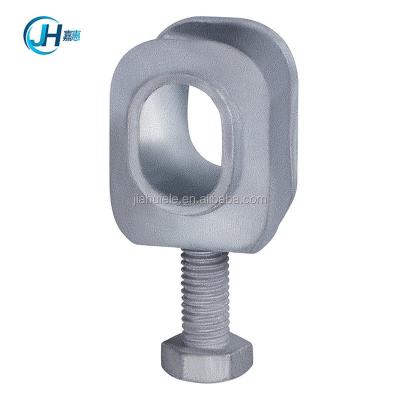 China Used for bonding cable sheath on messenger strand ali baba dispensers insulated hot dip galvanizing ground clamp c flange for sale