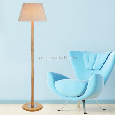 China Colorful Shade Contemporary Wooden Floor Lamp for Living Room Decoration (LS2065) for sale