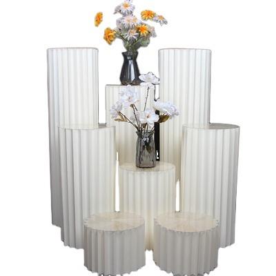 China Weddings wedding Roman origami dessert table folding column road lead ciphering deformation folding column window decoration for sale