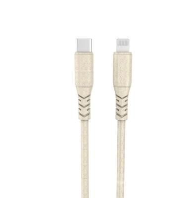 China Eco-friendly MFi Biodegradable Cable PD20W Biodegradable Cables MFi Certified USB C to 8pin C94 Cable 20W PD Fast Charging for sale