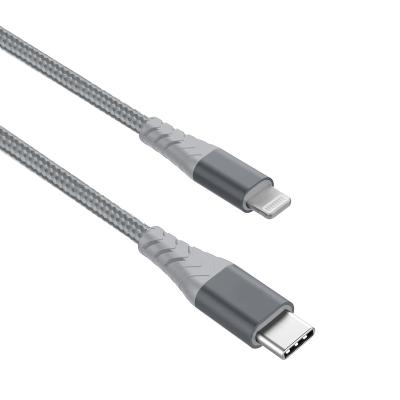 China Mfi PD Cable MFi Type C to Light Up Cable C94 8pin PD 60W Heavy Duty Nylon Braided Data Cable For iPhone 12/11/X/pro for sale