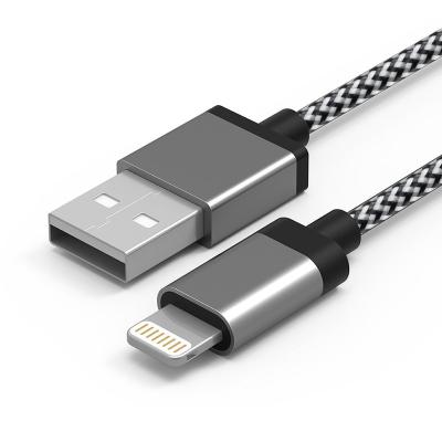 China Fi 8pin Nylon Cable C89 to USB Data Cable 2m Metal Connector 6.6ft MFi Heavy Duty Nylon Cable 8pin C89 to USB Data Cable for Apple Devices for sale