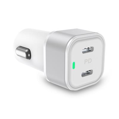 China 2021 New Mobile Phone Amazon USB C Car Charger 40W USB Fast Car Charger with PD3.0 for sale