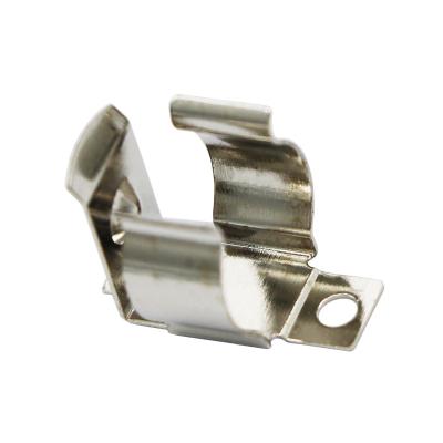 China Factory direct sale SMT spring steel spring battery steel clamp with nickel plated AA battery bracket for sale