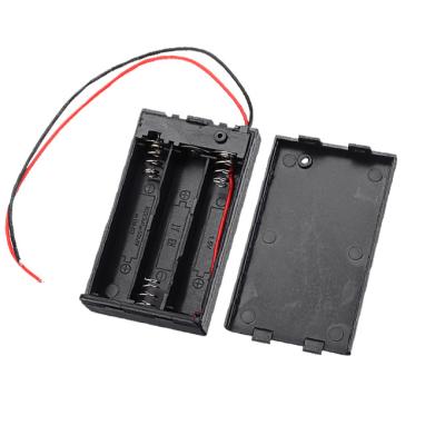 China Safe AAA Battery Box Battery Holder Panel with Switch for 3* AAA Batteries DIY Kit Case for sale