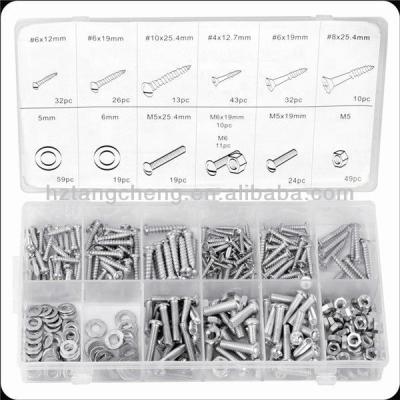 China Carbon Steel Metric TC 347pc BV Certification Material Assorted Fasteners Bolt Nuts Screws for sale