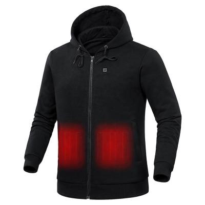 China Anti-wrinkle Thermal Heated Vest Men's Washable Usb Charging Heating Shirt Electric Coat Self Outdoor Camping Increasing Warm Hoodie for sale