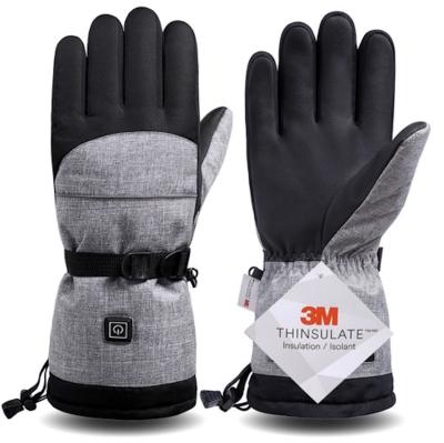 China New Carbon Fiber Warm Heated Adjustable Heating Electric Winter Gloves Electric Heated Glove With 5000mAh Battery for sale