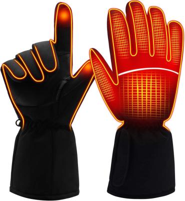 China Warm Enthusiast Gloves Winter Recycling Gloves Heated Waterproof Touch Screen Motorbike Ski Outdoor Camping Hiking Motorcycle Battery Operated Gloves for sale